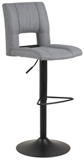 Hoker metalowy szary noga metalowa czarna 115cm – obraz-1