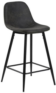 Hoker Eusebio 44x91 cm antracytowy nogi czarne – obraz-1