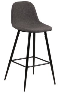 Hoker szary nogi metalowe czarne 65 cm – obraz-1