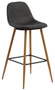 Hoker szary nogi metalowe brązowe 101 cm – obraz-1