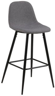 Hoker szary nogi metalowe czarne 91 cm – obraz-1