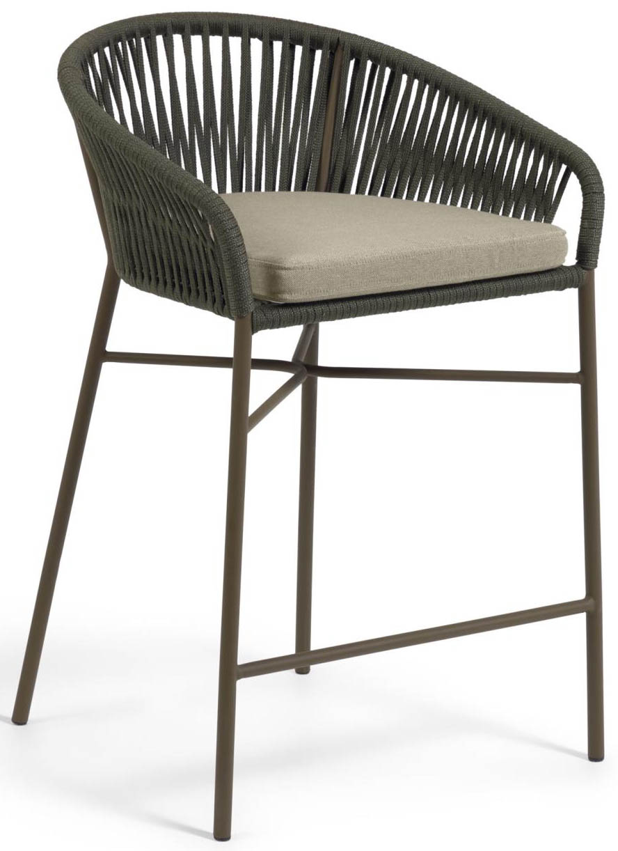 Hoker zielony nogi metalowe zielone 85cm – obraz-1