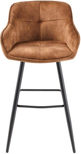 Hoker aksamitny brązowy z czarnymi nogami 105 cm – grafika-1.