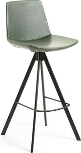 Hoker zielony nogi metalowe czarne 75 cm – obraz-1