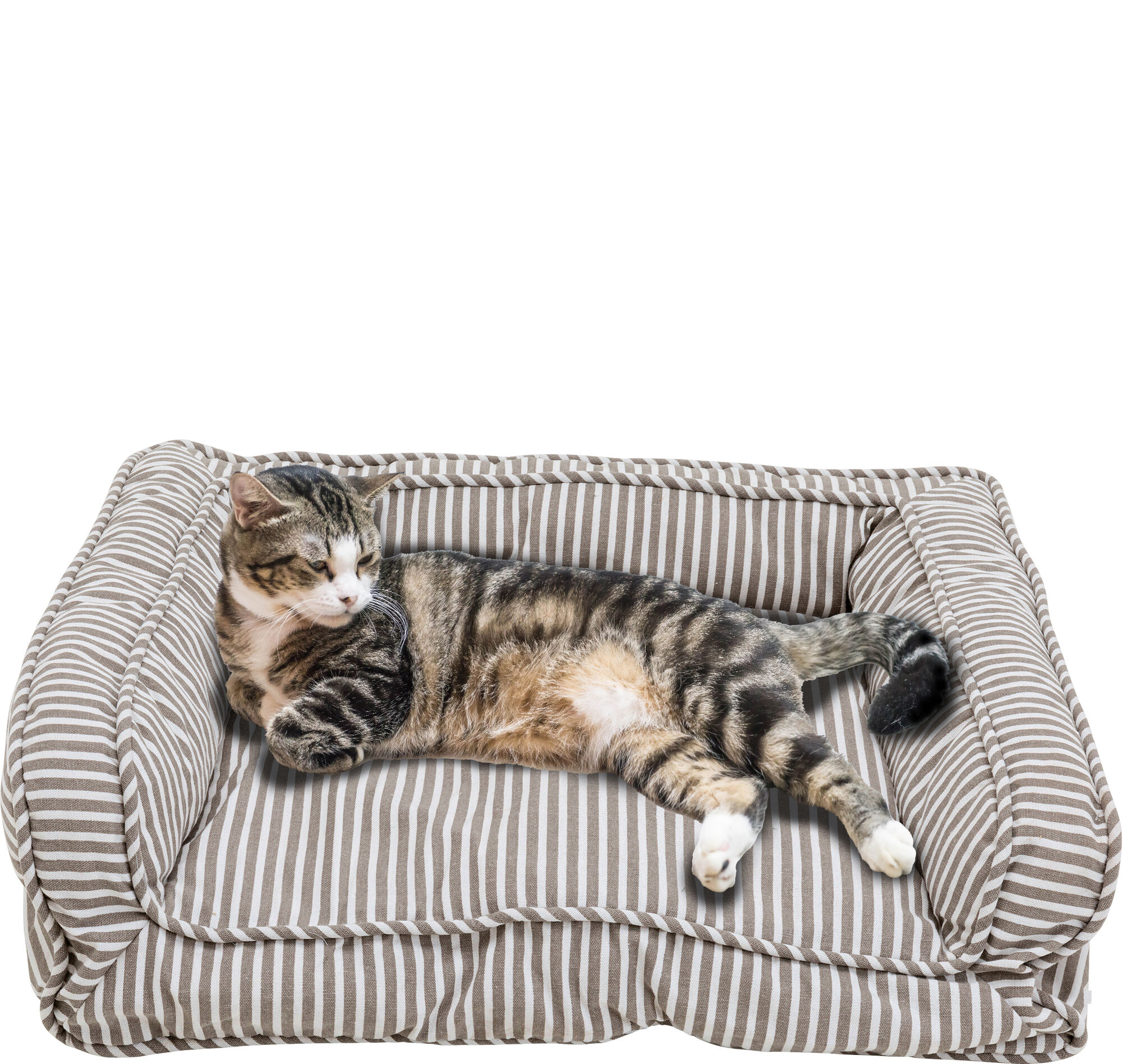 Szürke Stripes Kutyaágy – kép-1.