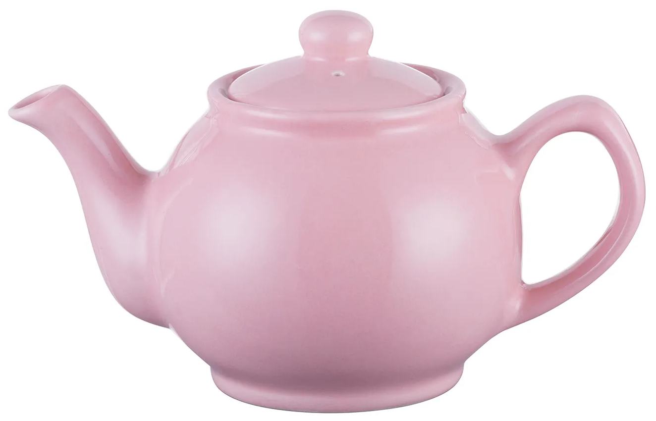 Imbryczek jasnoróżowy połyskujący do parzenia herbaty 0,45L – obraz-1