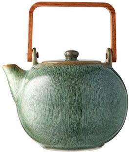 Imbryk kamionkowy zielony – obraz-1