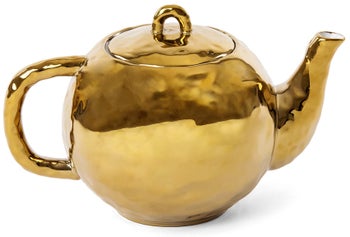 Imbryk Fingers 24x15 cm złoty – obraz-1