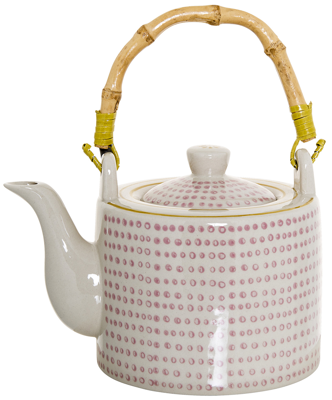 Imbryk Susie 800 ml biało-różowy – obraz-1