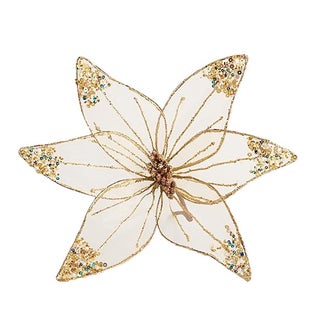 Изкуствено цвете с брокат – изображение-1