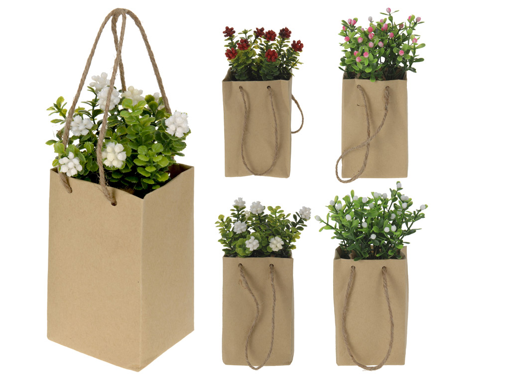 Изкуствено цвете в хартиена торбичка – изображение-1