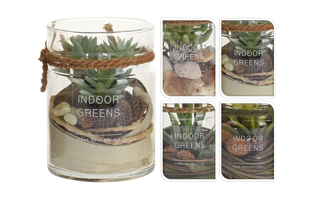 Изкуствено цвете в стъкло – изображение-1