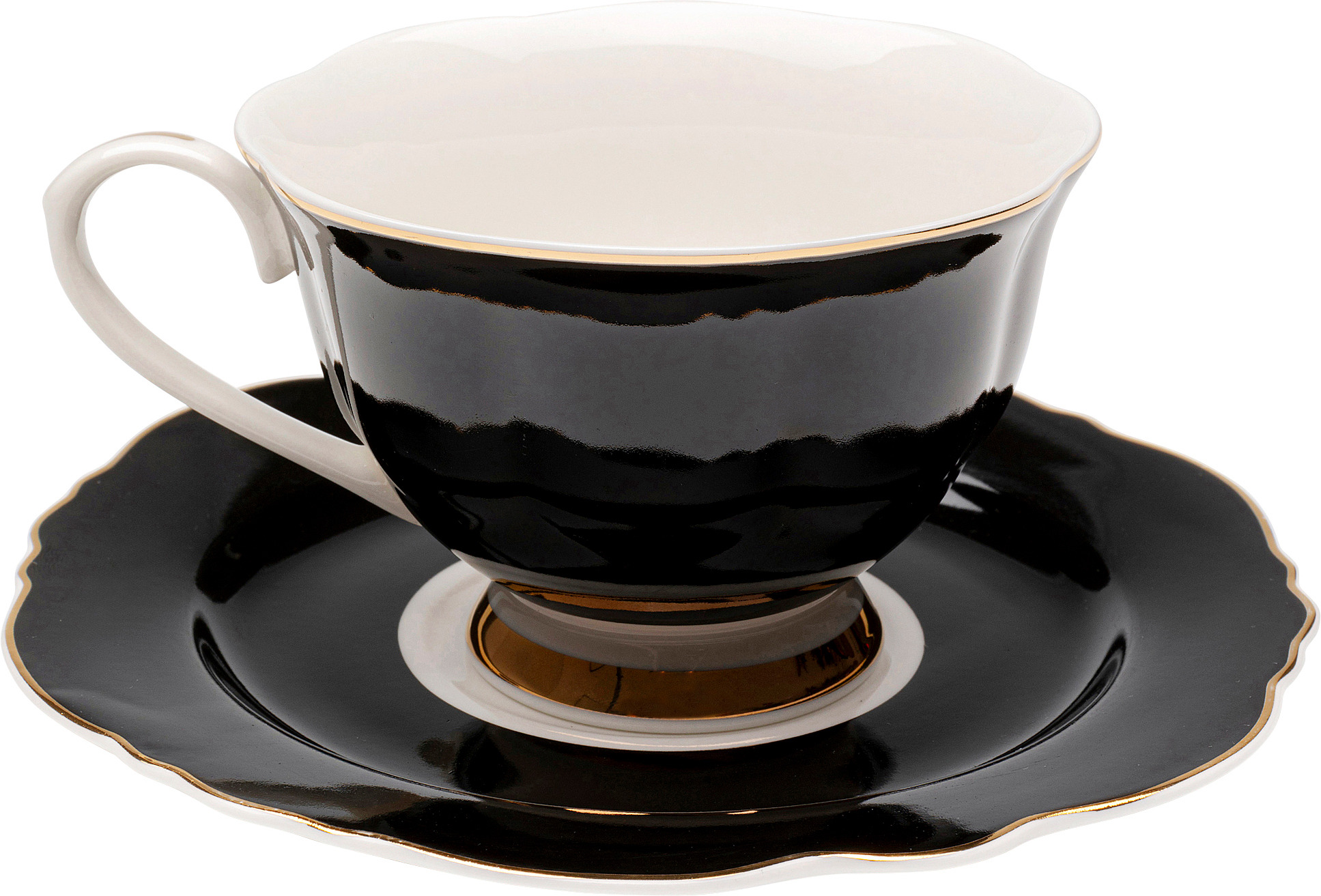 produkt: Kaffekopp Harlequin Svart, 2-delar.