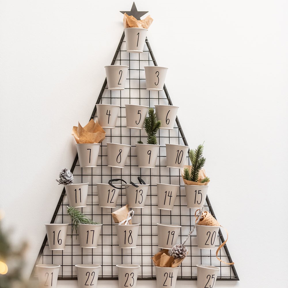 Kalendarz adwentowy Christmas Tree 54x76 cm – obraz-1