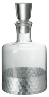 Karafka szklana z korkiem transparentna Ø12x23 cm – obraz-1