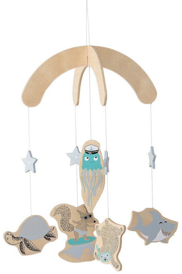 Karuzela do łóżeczka niebieska 25∅ cm – obraz-1