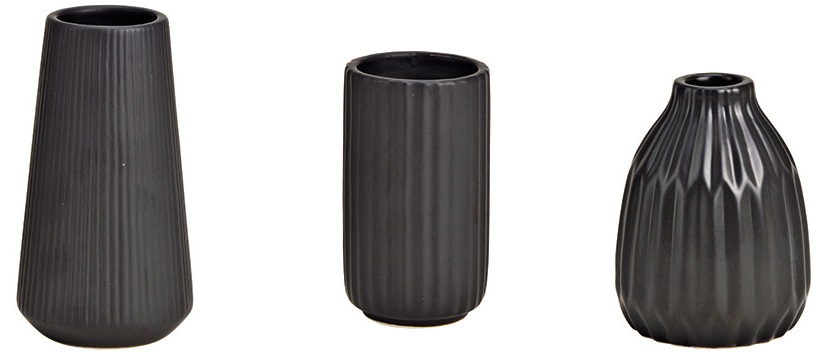 Керамична черна ваза – изображение-1