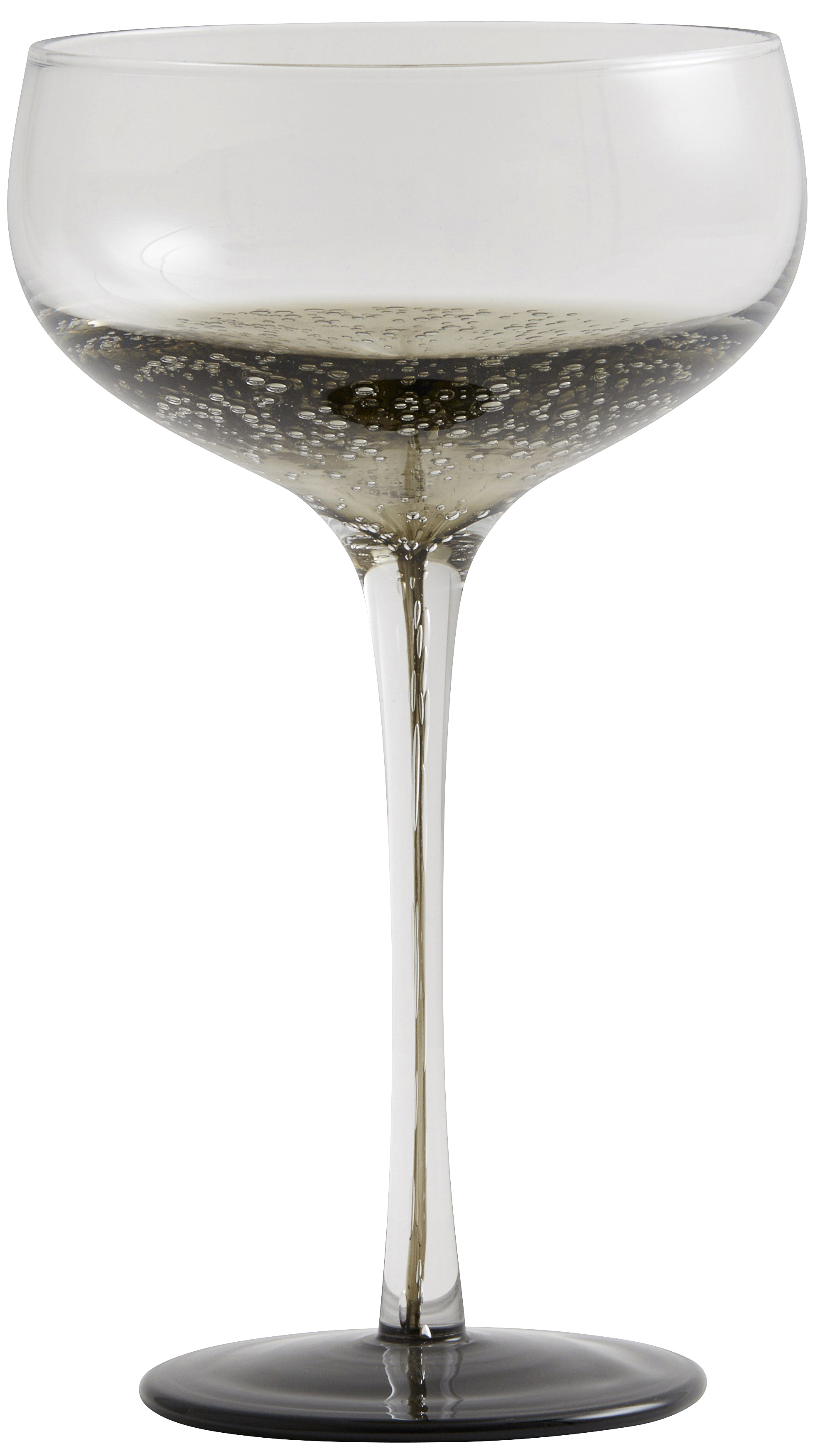 Kieliszek Bobble Ø10x19 cm transparentno-czarny – obraz-1