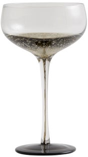 Kieliszek Bobble Ø10x19 cm transparentno-czarny – obraz-1