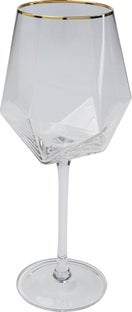 Vaso vino Diamond oro Rim – Imagen-1.