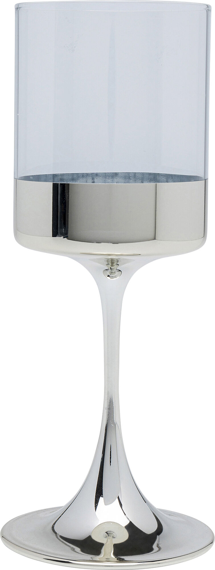 Kieliszek do wina Electra 385 ml transparentny - spód srebrny – grafika-1.