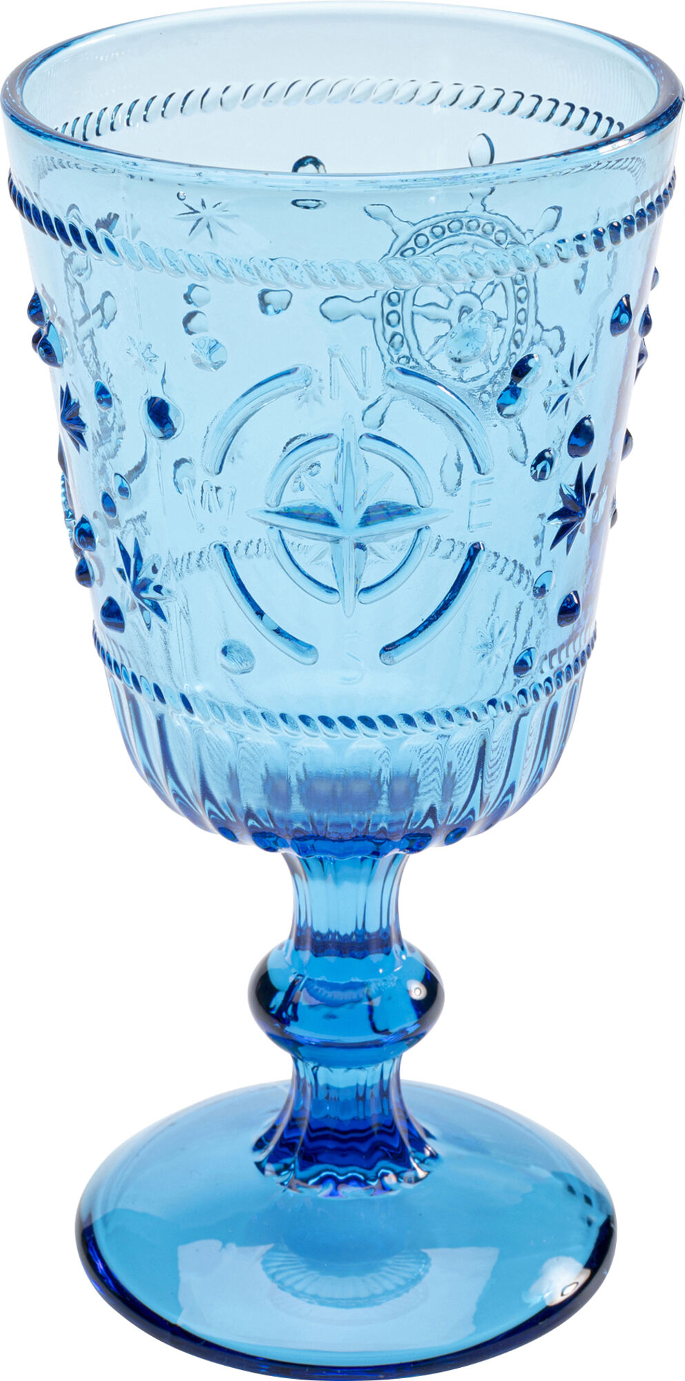 Kieliszek do wina niebieski 290 ml  – obraz-1