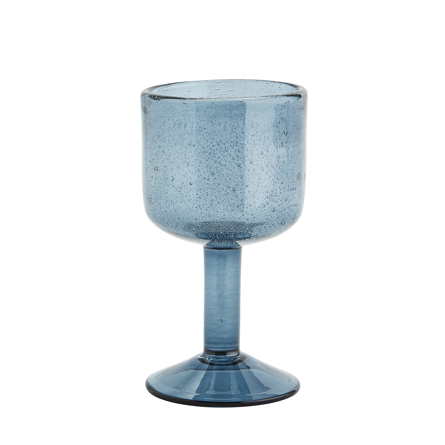 Kieliszek do wina Party niebieski szkło Ø8x15 cm – grafika-1.