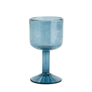 Kieliszek do wina Party niebieski szkło Ø8x15 cm – grafika-1.