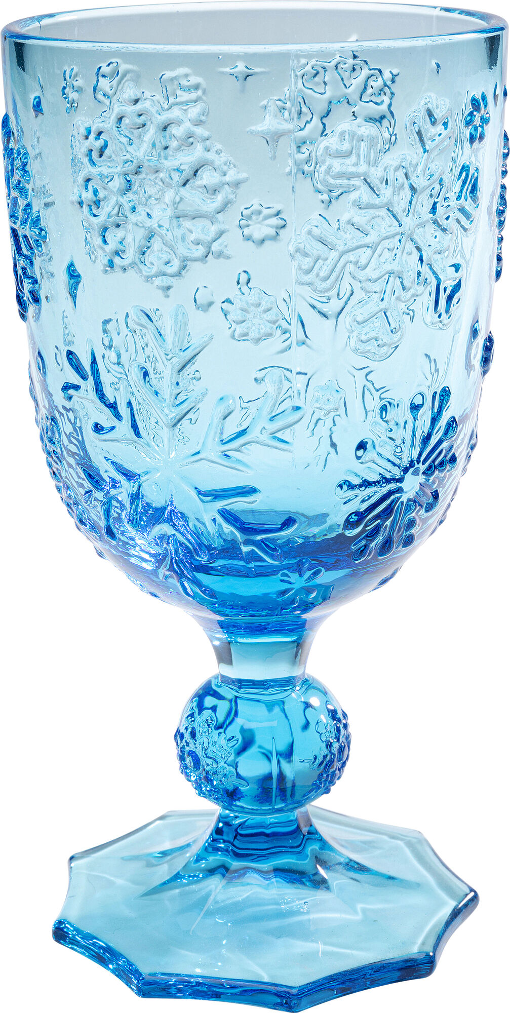 Copa vino Ice Flowers Azul – Imagen-1.
