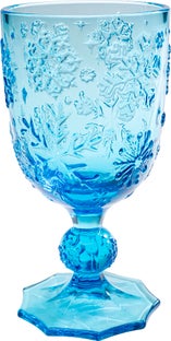 Vyno taurė Ice Flowers Blue – paveikslėlis-1.