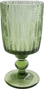 Kieliszek do wina zielone szkło 350 ml – grafika-1.