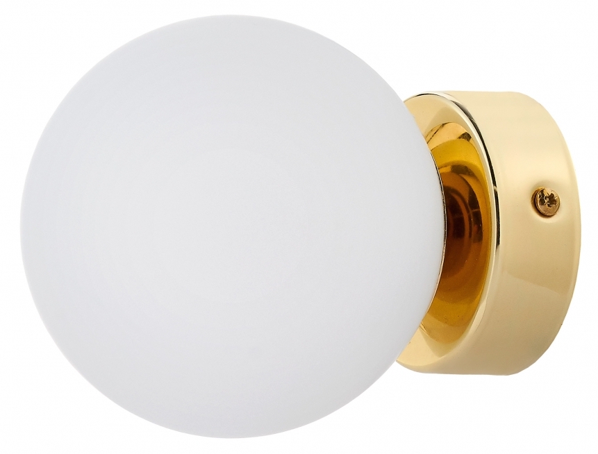 Kinkiet Astra ∅12 cm złoty-biały – obraz-1