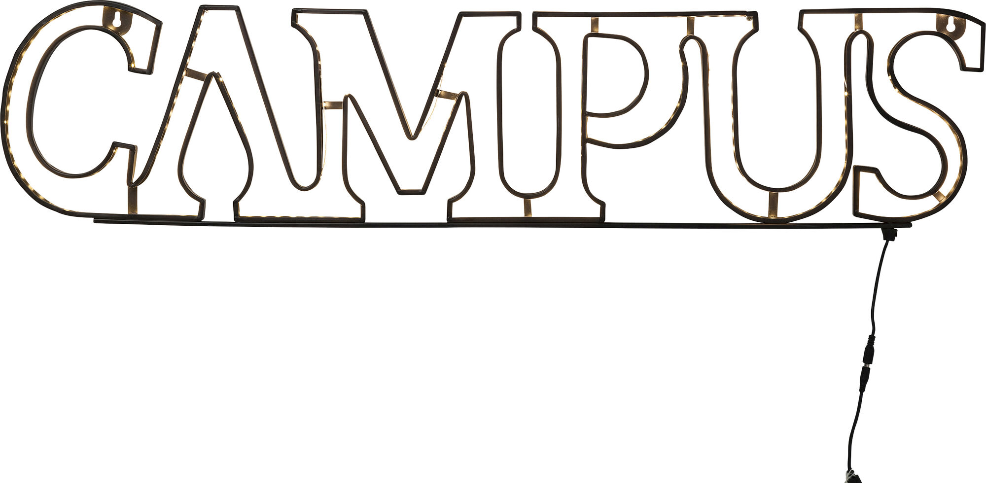 Kinkiet LED metalowy czarny 113x25 cm – obraz-1