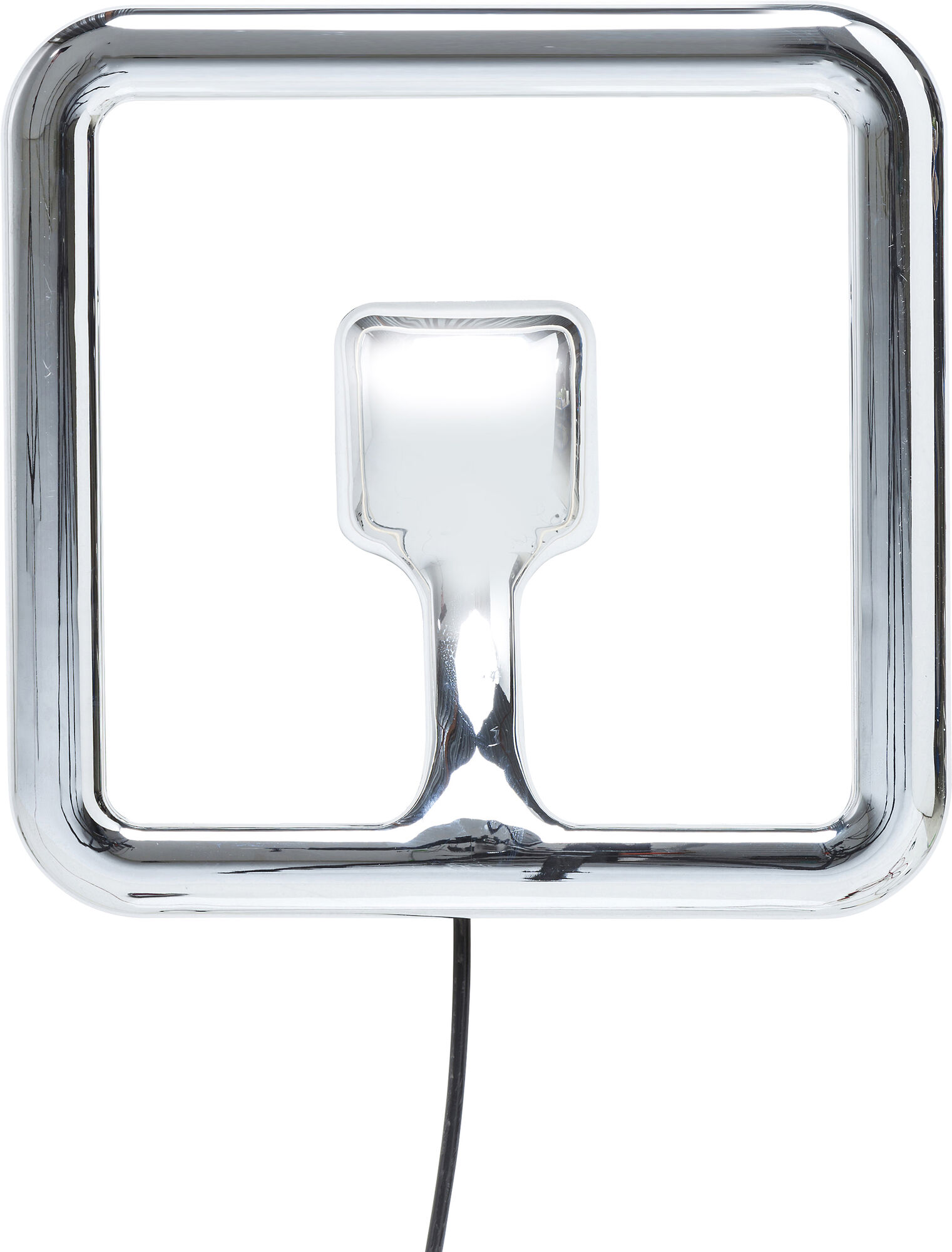 Kinkiet LED srebrny 40x40 cm – obraz-1