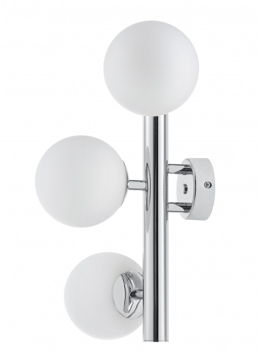 Kinkiet Cumulus 30x40 cm chromowo-biały – obraz-1