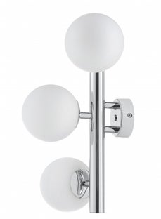 Kinkiet Cumulus 30x40 cm chromowo-biały – obraz-1