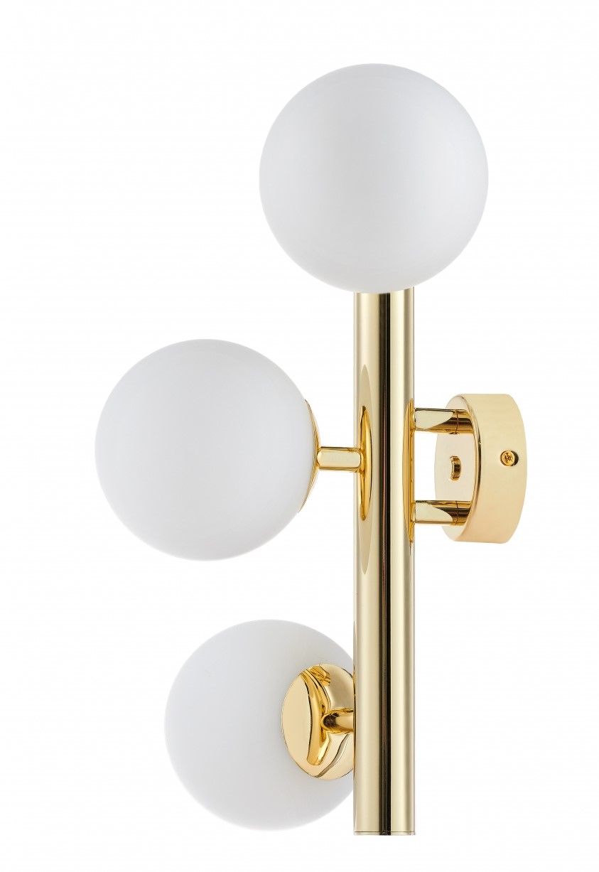 Kinkiet Cumulus 30x40 cm złoty-biały – obraz-1