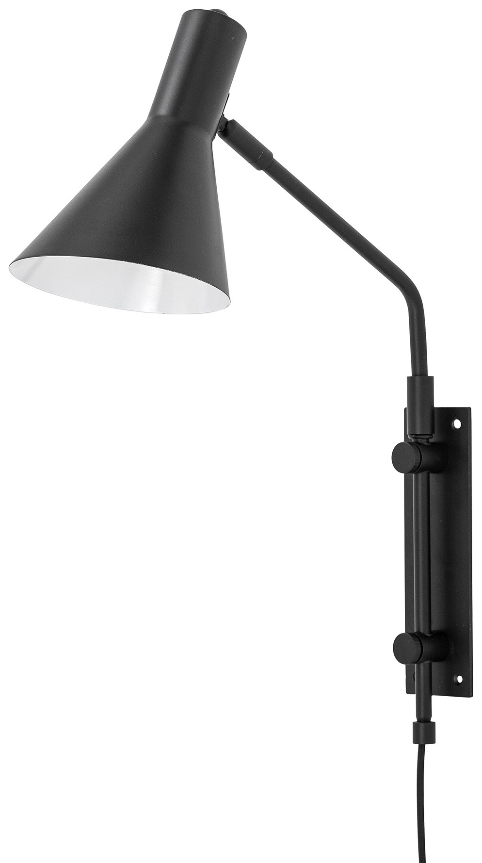 Kinkiet metalowy czarny 40x45 cm  – obraz-1