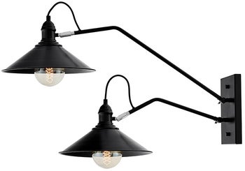 Kinkiet Hats Ø29x35 cm czarny – obraz-1