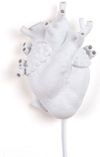Kinkiet Heart 22x32 cm biały – obraz-1