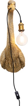 produkt: Elegante hejre væglampe i guldfarve til stilfuld indretning.