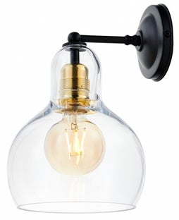 Kinkiet Longis I Gold ∅18x21 cm złoty-transparentny – obraz-1