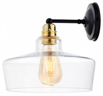 Kinkiet Longis III Gold ∅24x19 cm złoty-transparentny – obraz-1