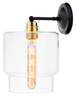 Kinkiet Longis IV Gold ∅17x24 cm złoty-transparentny – obraz-1