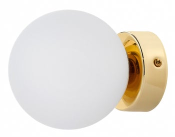 Kinkiet Mija ∅12x12 cm złota-biała – obraz-1