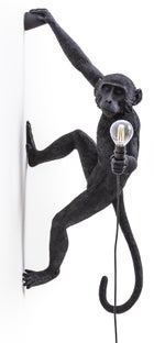 Kinkiet Monkey Hanging Right 36x65 cm czarny – obraz-1