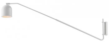 Kinkiet na wysięgniku Puro 115x25 cm biały – obraz-1