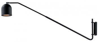 Kinkiet na wysięgniku Puro 115x25 cm czarny – obraz-1