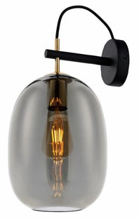 Kinkiet Onyx ∅20x37 cm przydymiony – obraz-1