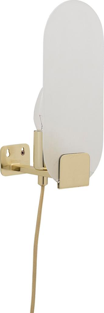 Kinkiet szklany szary 15x28 cm – obraz-1